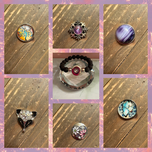 Snap Jewelry Starter Set (6 Snaps & snap bracelet)