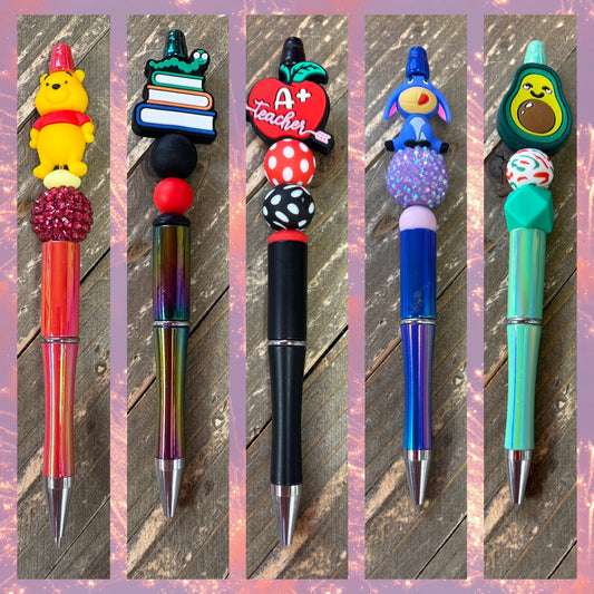 Pens-3; assorted beads and focal Beads (5 to choose from)