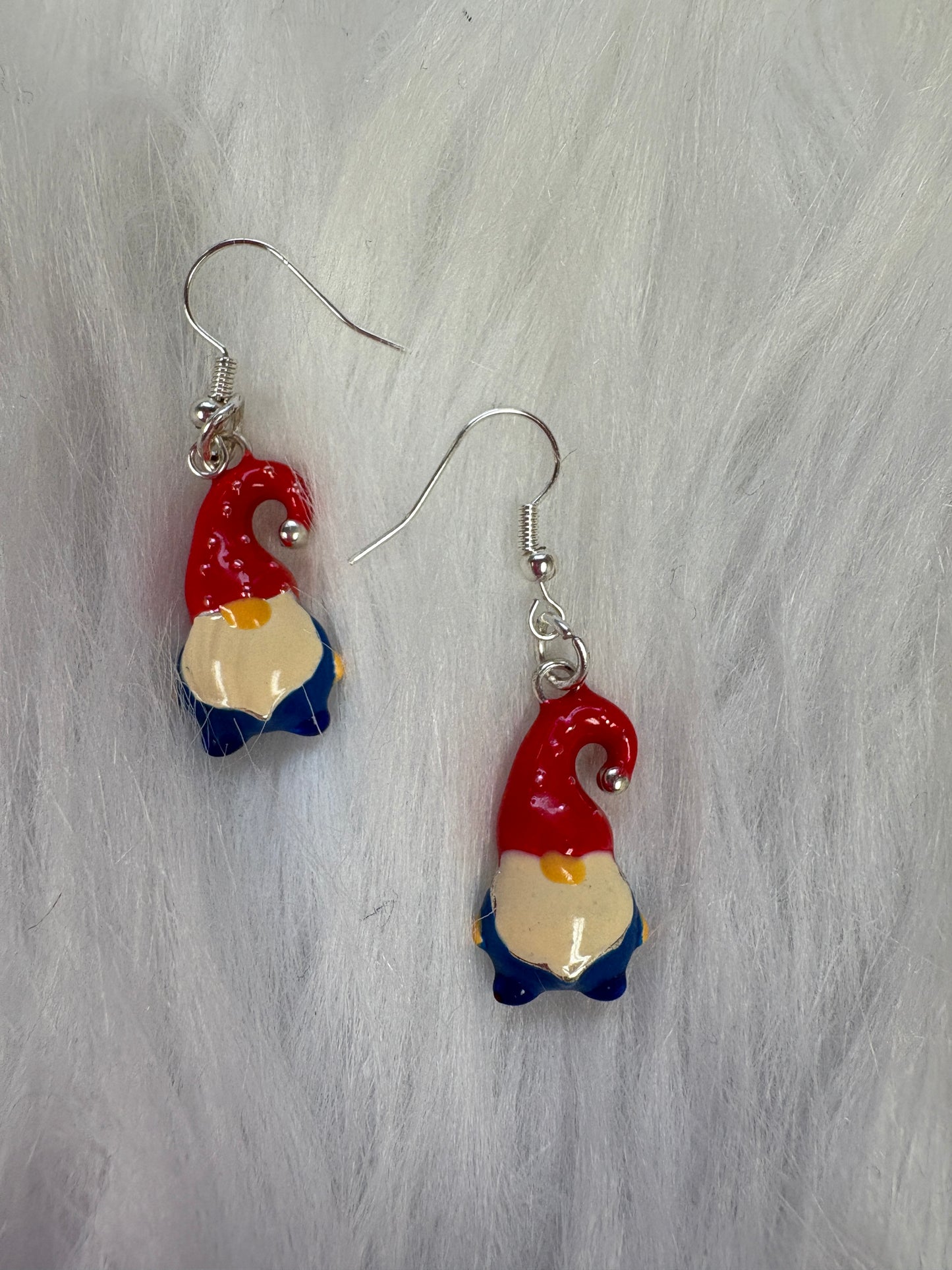 Gnome Charm Wire Earrings