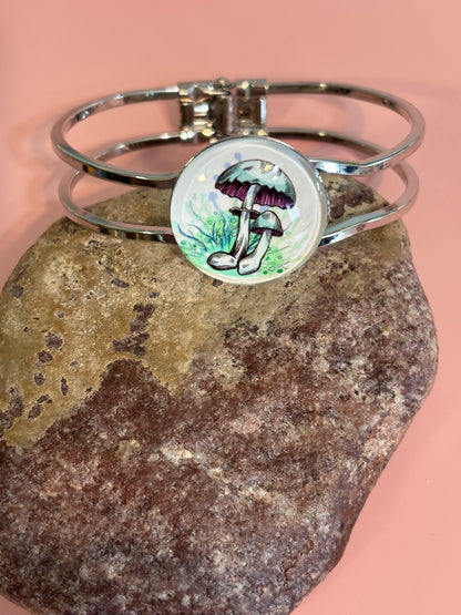 Assorted Silver Hinged Bracelets