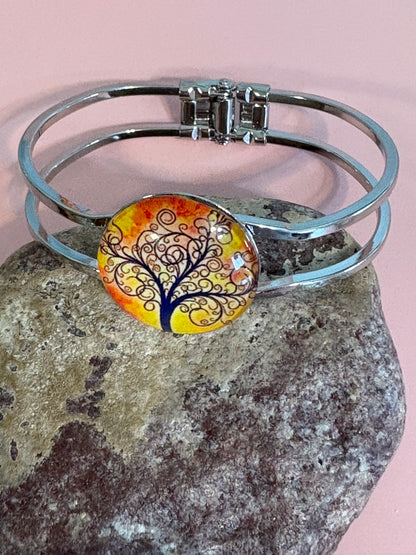 Assorted Silver Hinged Bracelets