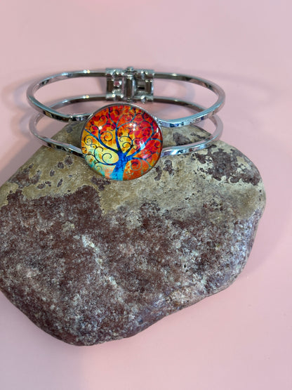 Assorted Silver Hinged Bracelets