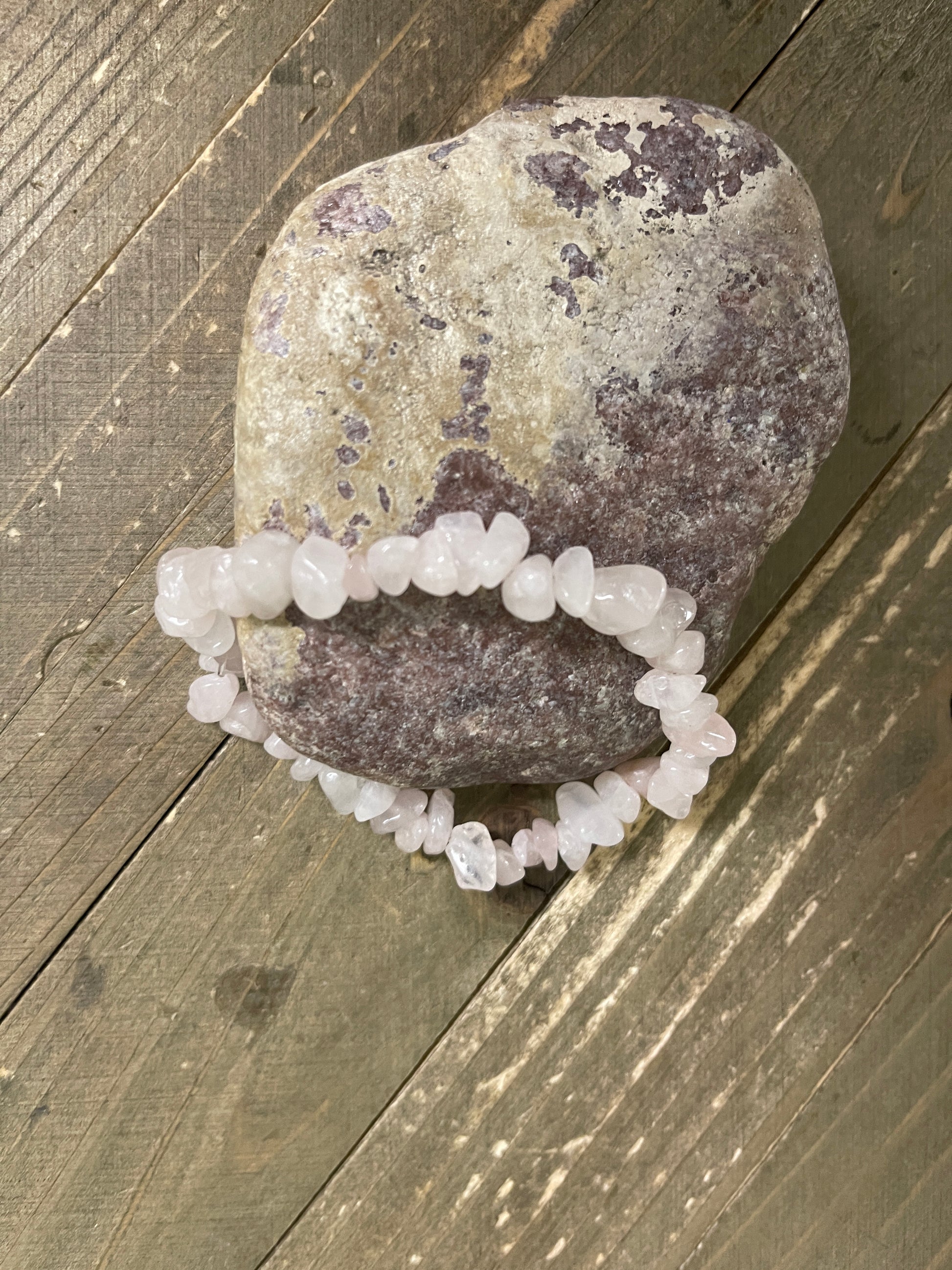 Amethyst Dream Beaded Elastic/Stretch Bracelets (Set of 5)Pink tiful of LOVE