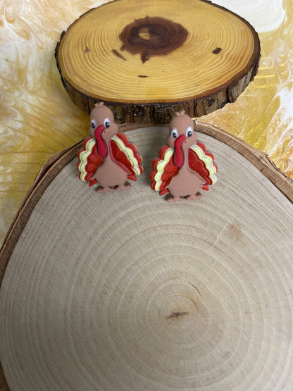 GOBBLE Gobble Tom Turkey Stud EarringsPink tiful of LOVE