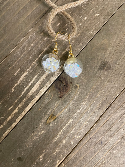 Bubble Ball charm Wire Earring- Red, White &amp; Blue set of 3 prsPink tiful of LOVE