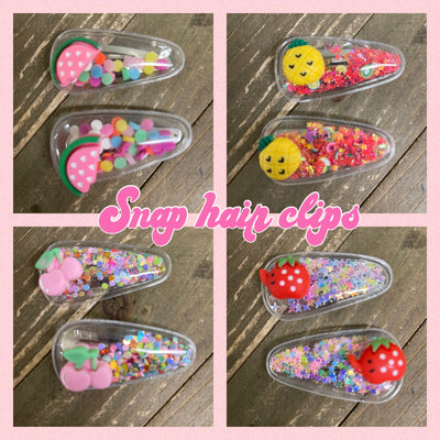 Fruit  Hair clips (a pair)