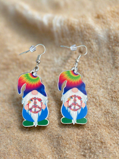 Hippie Gnome Wire earringsPink tiful of LOVE