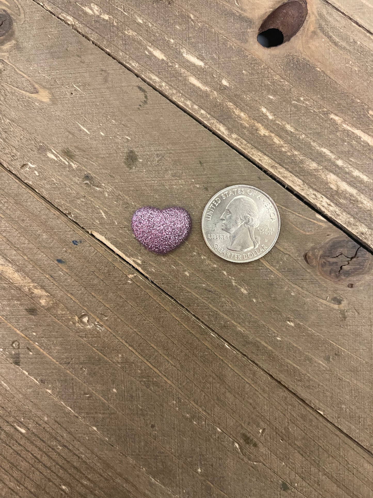 Light Purple Glitter Heart Stud Earrings – Sparkly Heart Posts