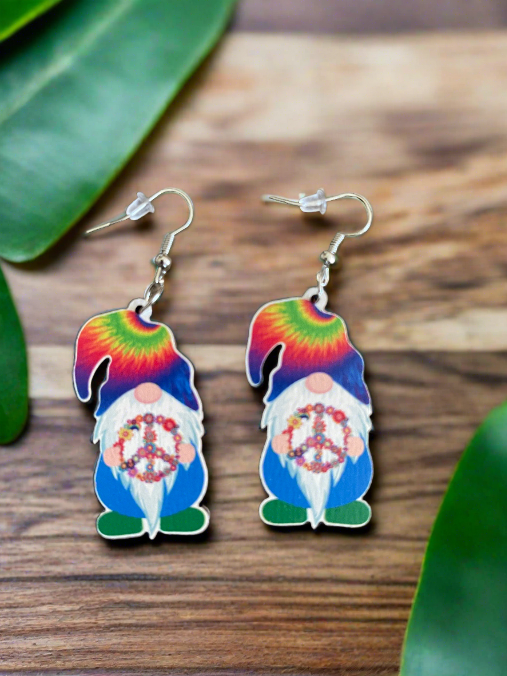 Hippie Gnome Wire earringsPink tiful of LOVE
