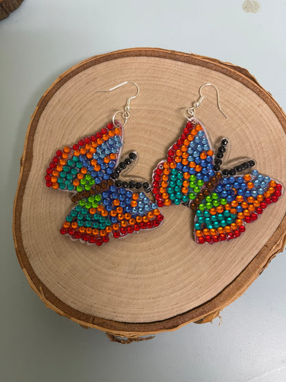 Diamond Painting Butterfly Wire Earrings-12