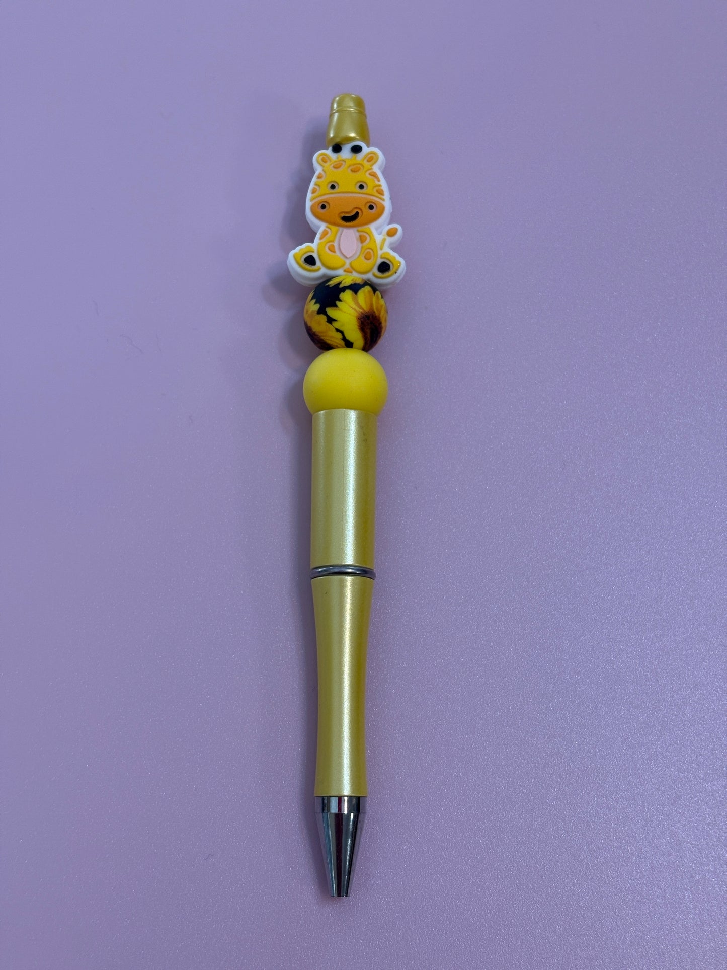 🦒 Sunshine Giraffe Beadable Pen