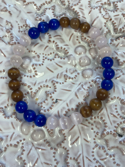✨ Cat's Eye Beaded Stretchy Bracelet