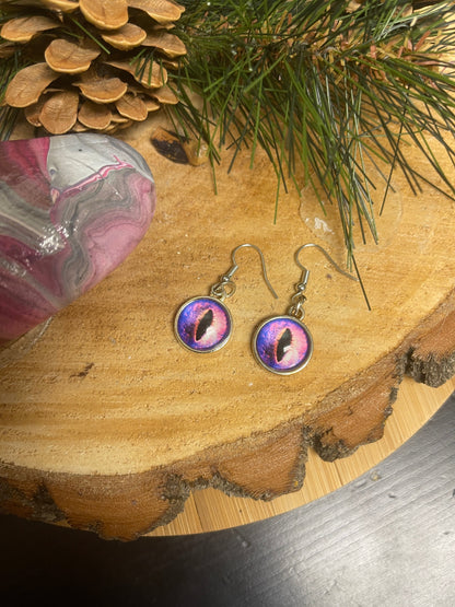 Halloween Eyes-1 Wire and Stud Earrings (4 to choose)Pink tiful of LOVE