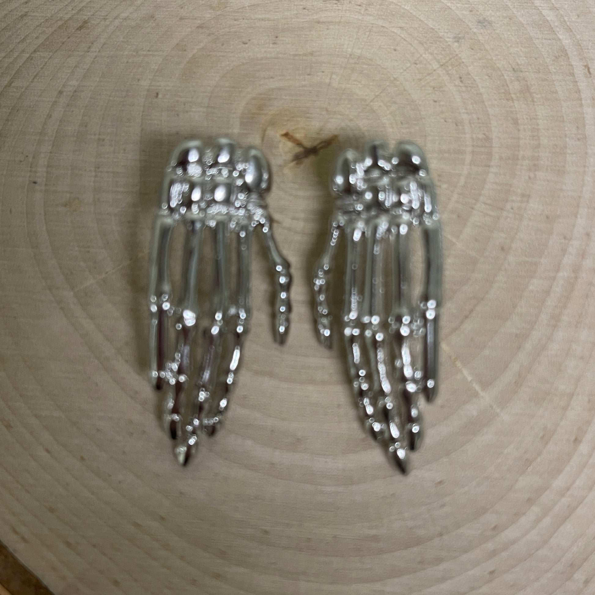 Halloween Skeleton Hands stud earringsPink tiful of LOVE