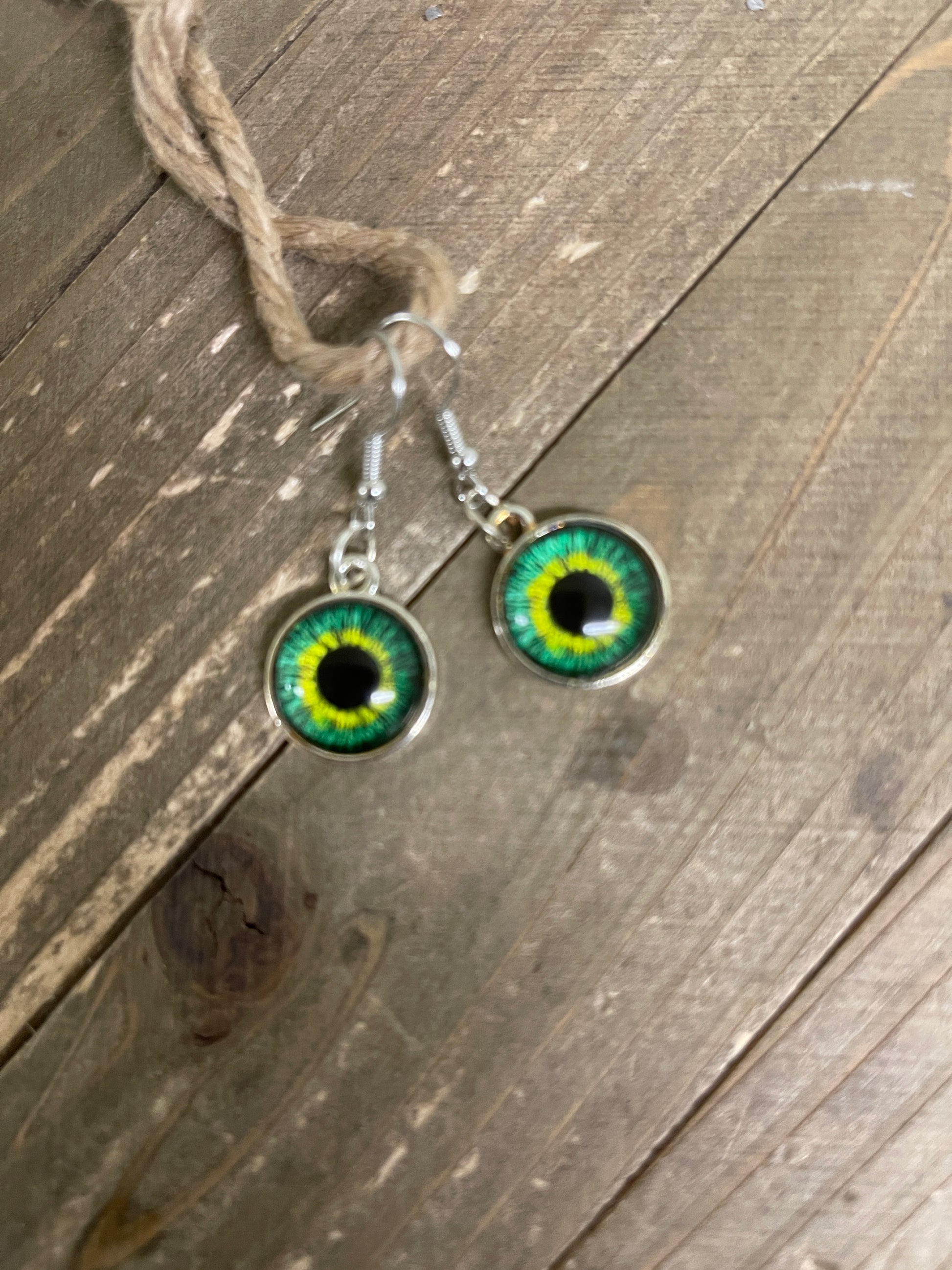 Halloween Eyes-2 Wire  Earrings (4 to choose)Pink tiful of LOVE