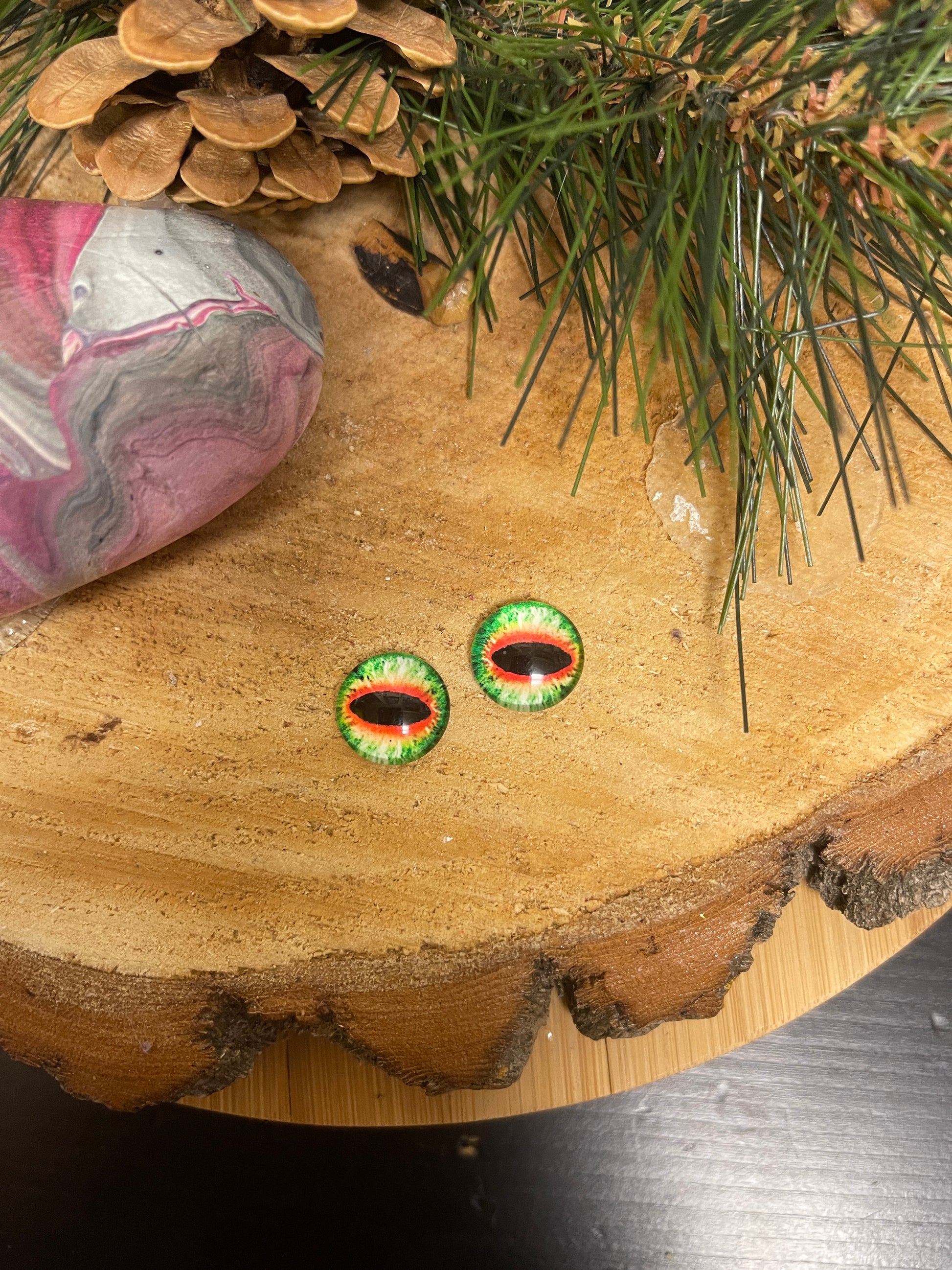 Halloween Eyes-3 Stud  Earrings (4 to choose)Pink tiful of LOVE