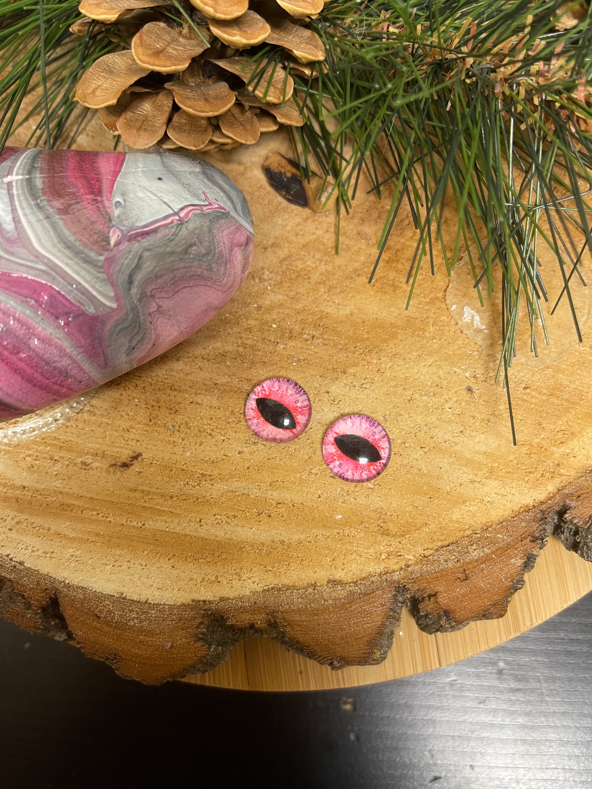 Halloween Eyes-3 Stud  Earrings (4 to choose)Pink tiful of LOVE