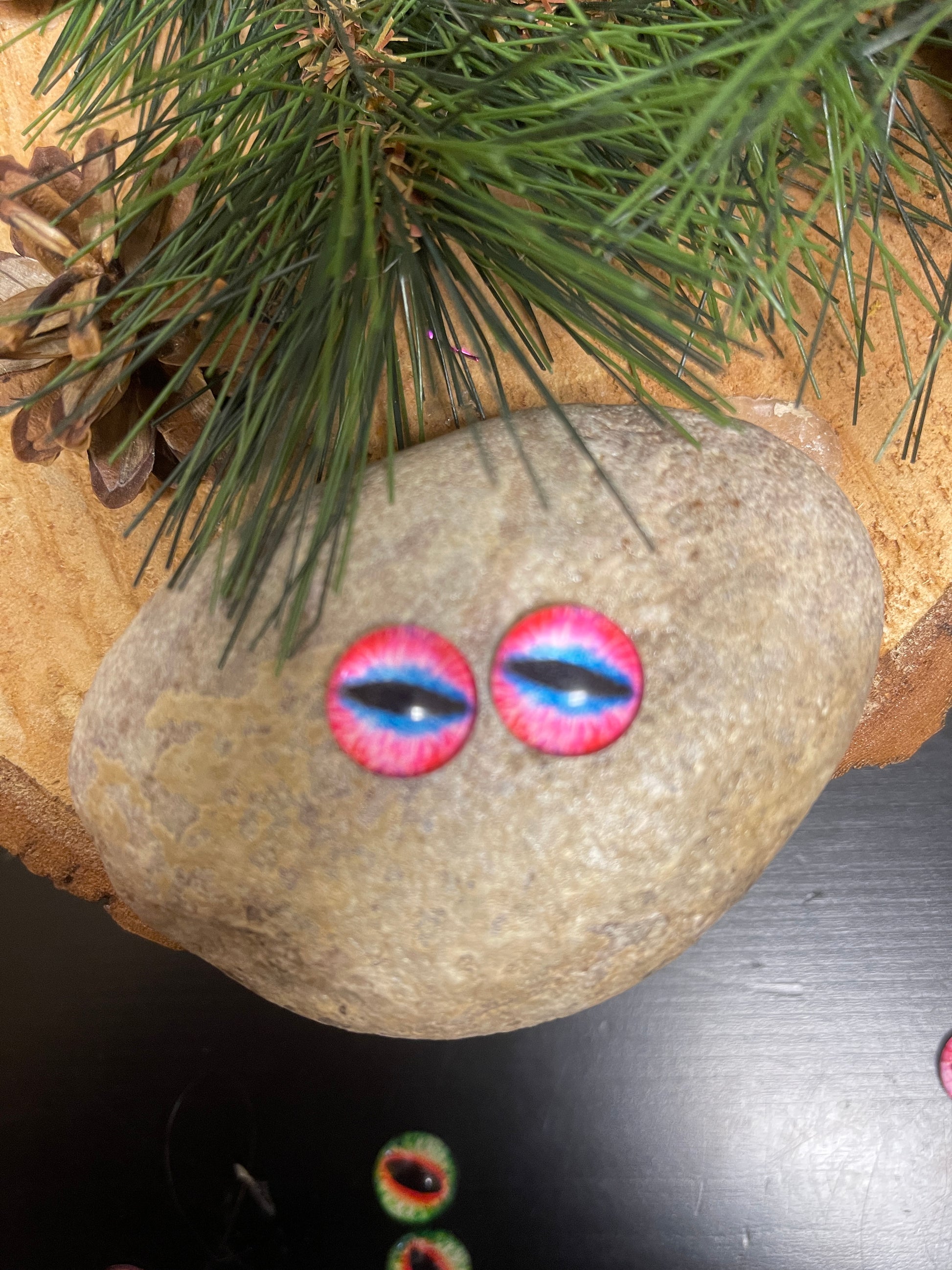 Halloween Eyes-3 Stud  Earrings (4 to choose)Pink tiful of LOVE
