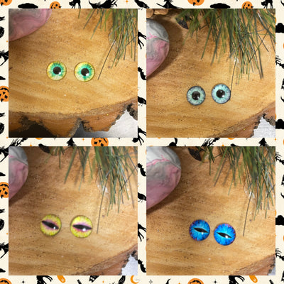 Halloween Eyes-4 Stud  Earrings (4 to choose)