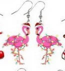 Christmas Flamingo Wire EarringsPink tiful of LOVE