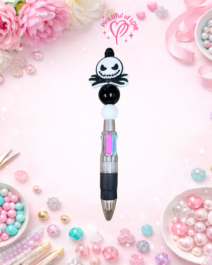 Jack Skellington Multi-Ink Beadable Pen – Spooky Cute Character Pen