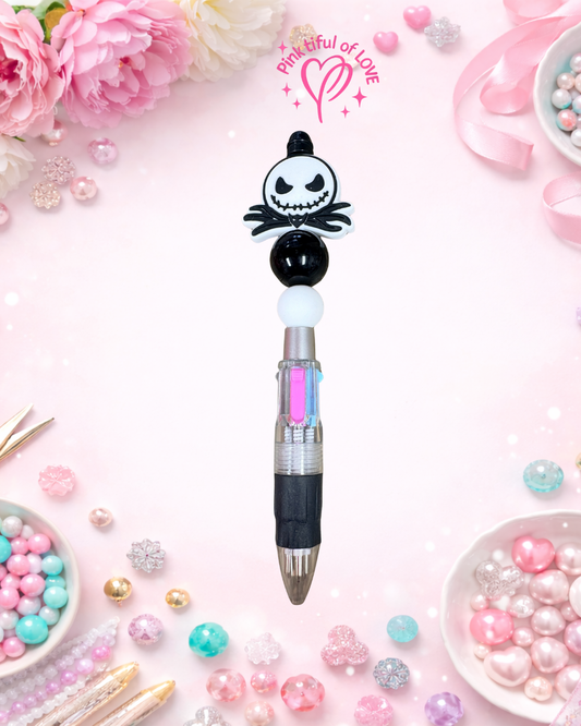 Jack Skellington Multi-Ink Beadable Pen – Spooky Cute Character Pen