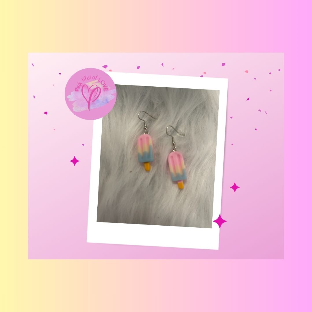 Popsicle Wire EarringsPink tiful of LOVE