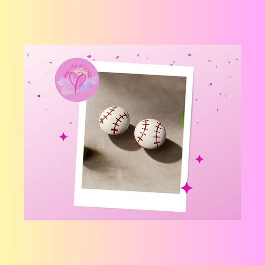 Baseball Post EarringPink tiful of LOVE