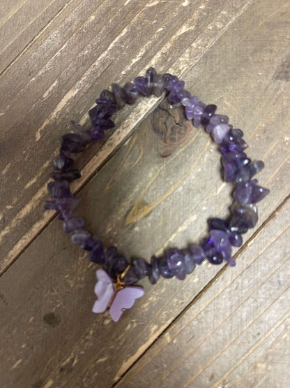 Amethyst Dream Beaded Elastic/Stretch Bracelets (Set of 5)Pink tiful of LOVE