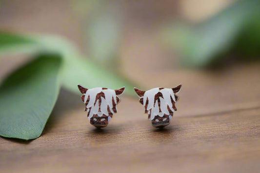 Highland Cow Stud Earrings