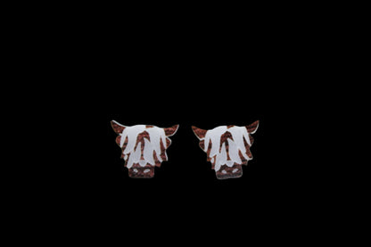 Highland Cow Stud Earrings