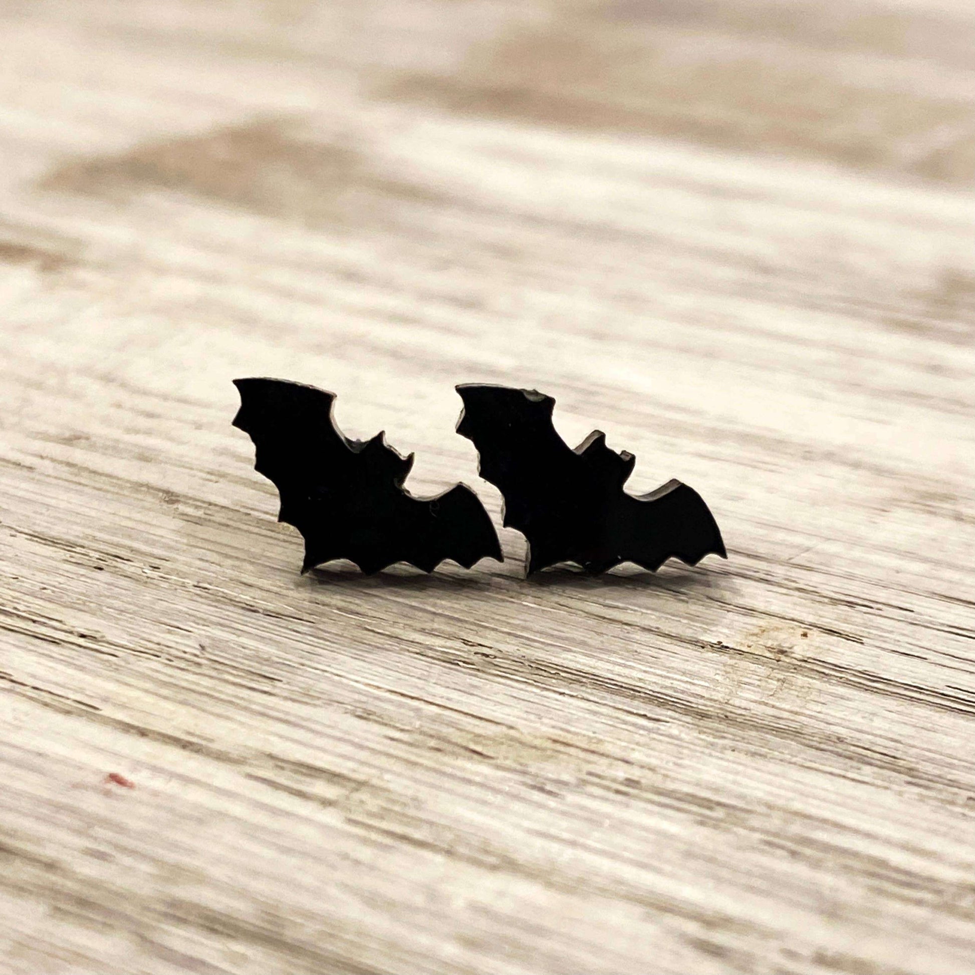 Black Bat Stud EarringsPink tiful of LOVE