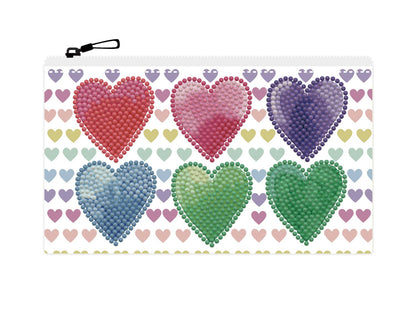 DIAMOND DOTZ® - Love Hearts Zipper Pouch
