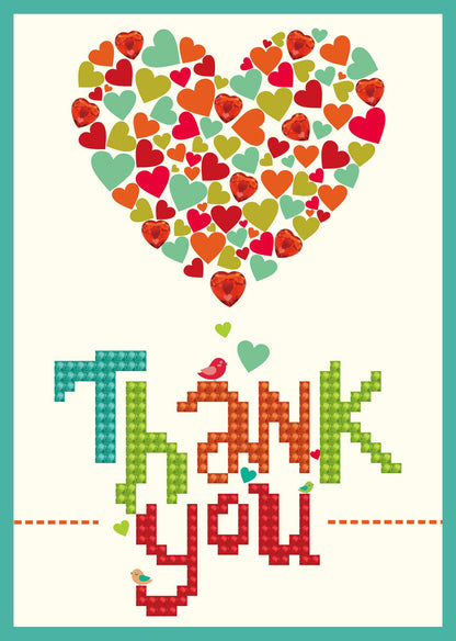 DIAMOND DOTZ® - Thank You Heart (Card)