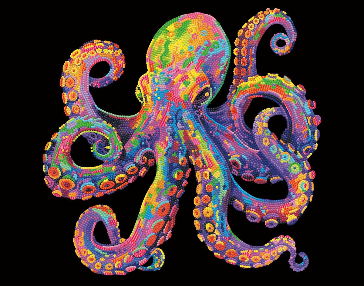 DIAMOND DOTZ® - Neon Flock Octopus