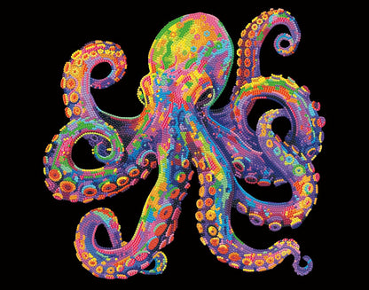 DIAMOND DOTZ® - Neon Flock Octopus