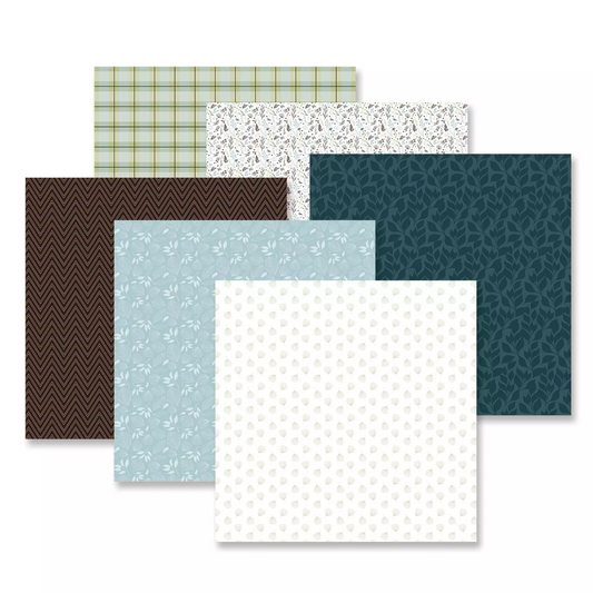 Creative Memories Calm & Collected Paper Pack (6/pk)