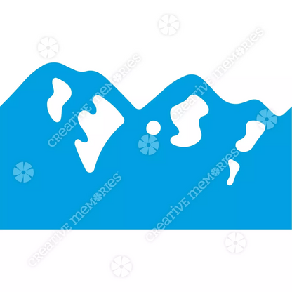 Creative Memories Snow Capped Mountains Border Punch