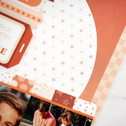 Creative Memories Totally Tonal Pumpkin Paper Pack (12/pk)