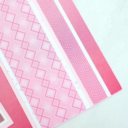 Creative Memories Totally Tonal Soft Pink Paper Pack (12/pk)Pink tiful of LOVE