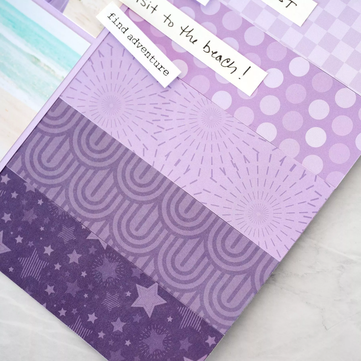 Creative Memories Totally Tonal Purple Ice Paper Pack (12/pk)