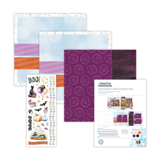 Creative Memories Simple Page Kit #10-Noteworthy Halloween