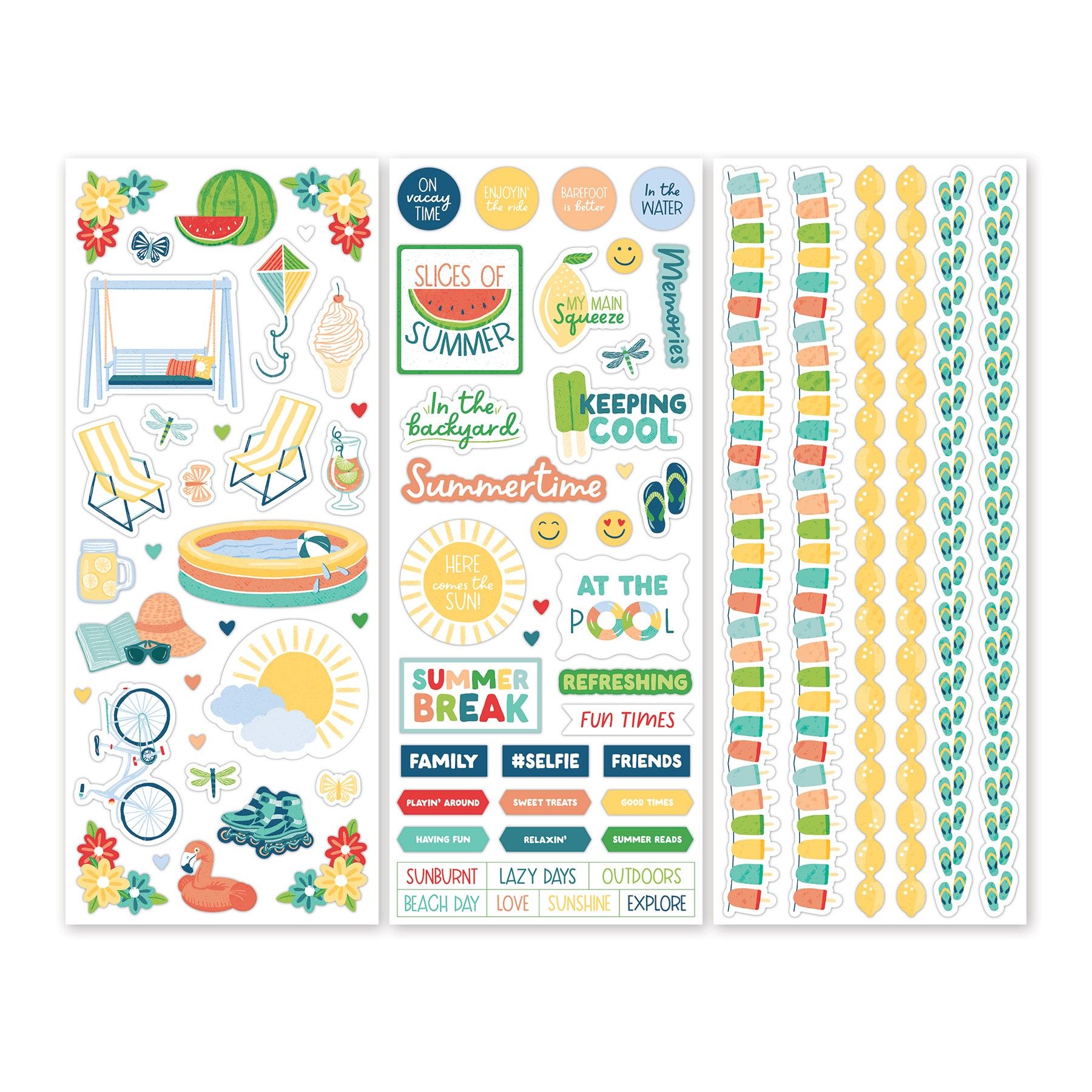 Creative Memories Summer Break Stickers (3/pk)Pink tiful of LOVE