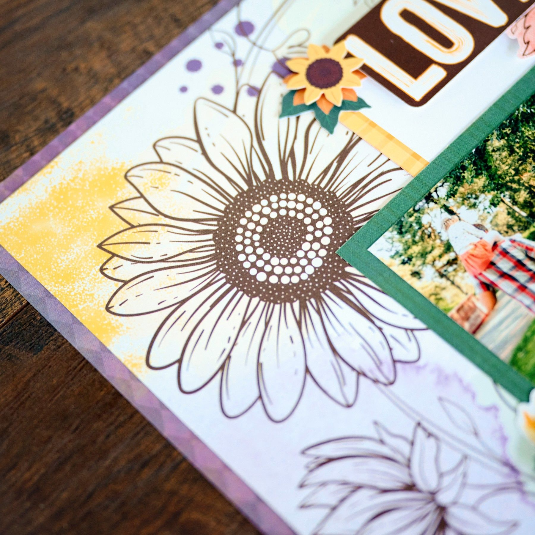 Creative Memories Sunflower Fields Paper PackPink tiful of LOVE