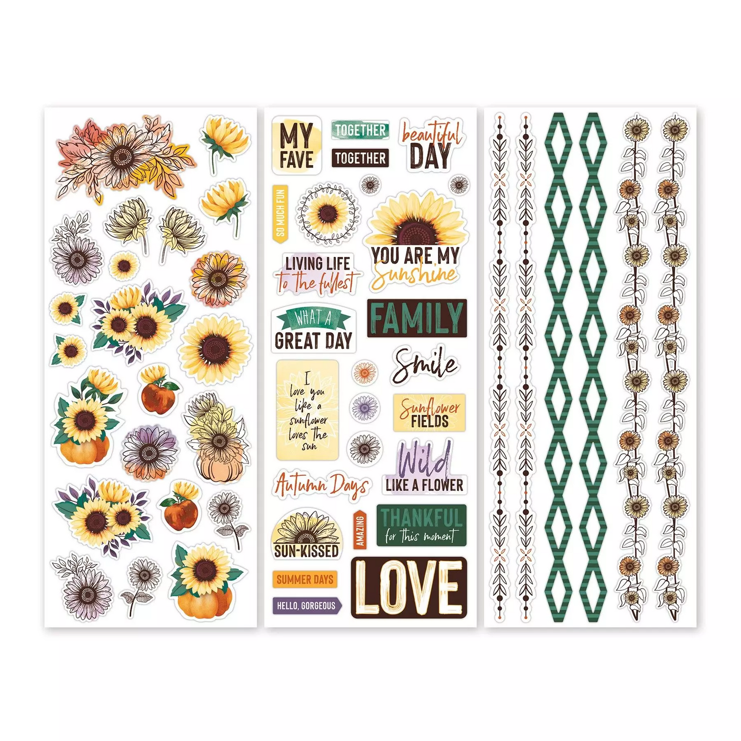 Creative Memories Sunflower Fields Stickers (3pk)