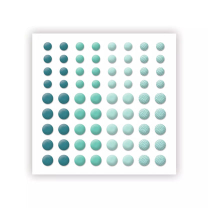 Creative Memories Teal Floral Essential Embellishments
