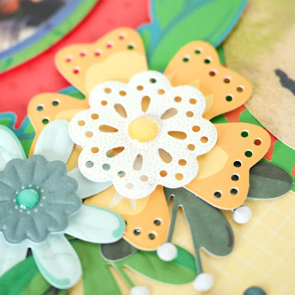 Creative Memories Yellow Floral Essential Embellishments