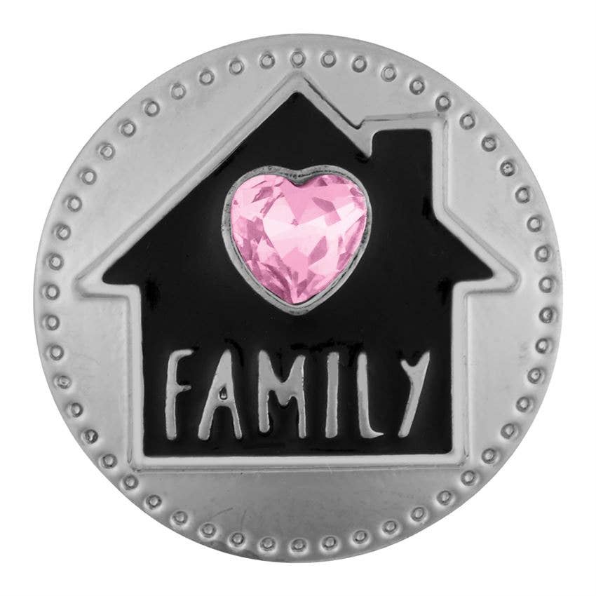 Starter Set-2 for Interchangable Jewelry (9 Snaps &amp; 1 snap stretch bracelet)Pink tiful of LOVE