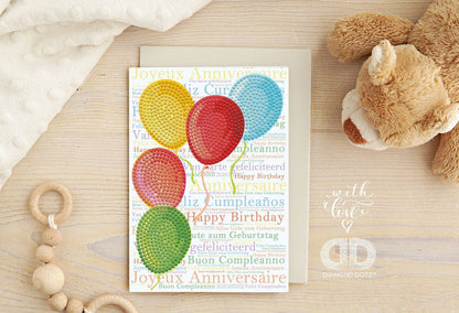 DIAMOND DOTZ® - Balloons on High (Card)