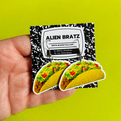 Taco Earrings – Hypoallergenic Stainless Steel Hooks